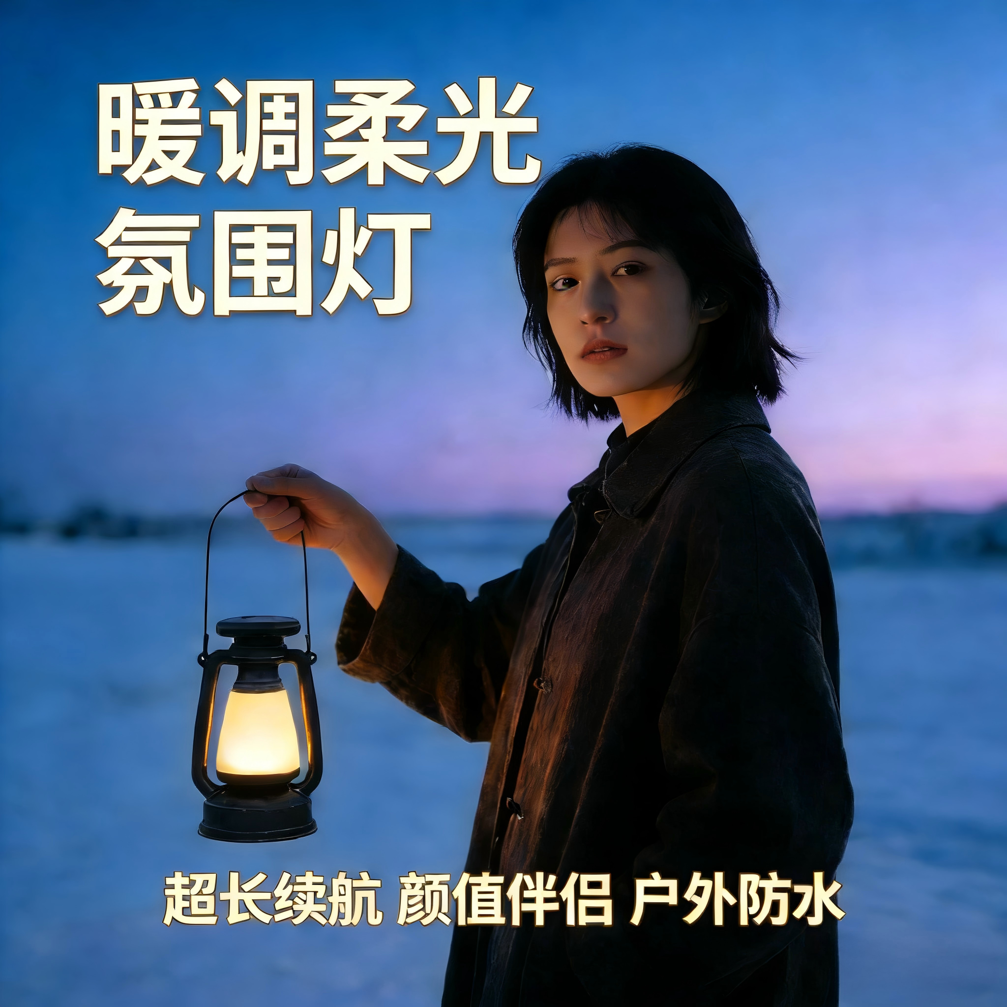 户外照明露营灯可充电马灯帐篷野营氛围营地挂式超亮天幕复古挂灯