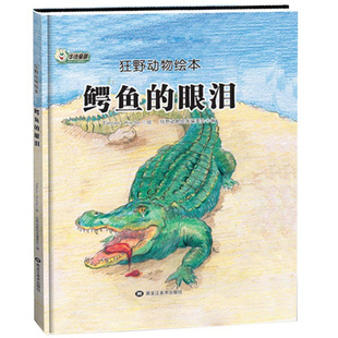 精装硬壳绘本 狂野动物绘本：鳄鱼的眼泪 幼儿园硬皮绘本故事书3-6-8岁孩子看的动物百科书籍 亲子阅读书籍 正版现货