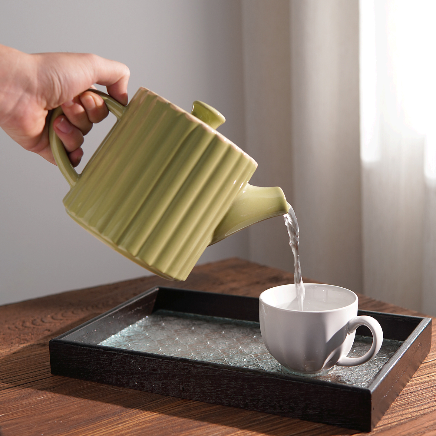 留白 S&R家 法国单 CANNELE系列茶壶 咖啡壶 下午茶水壶 冷水壶