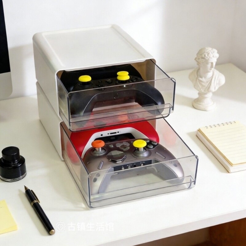 游戏手柄收纳盒掌机支架xbox牀包滑鼠整理ps任天堂swch防尘柜