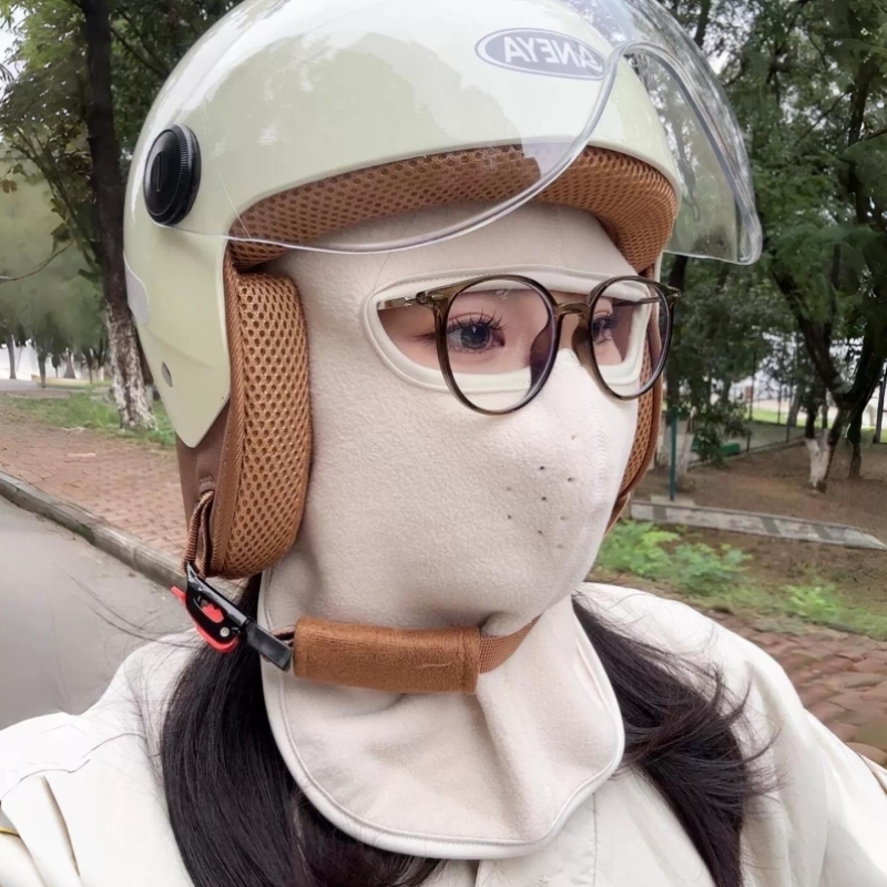 秋冬骑车防风面罩户外骑行包颈护耳护脸三合一口罩防冻透气脸基尼