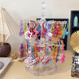 【拼豆搭子】拼豆钥匙扣展示架可旋转多层周边挂件陈列架奖牌饰品