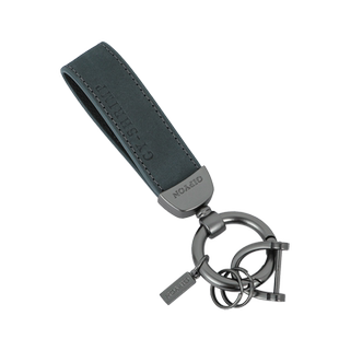 翻毛皮汽车钥匙扣男士挂扣马磴口真皮女钥匙链弹簧腰挂扣时尚皮绳