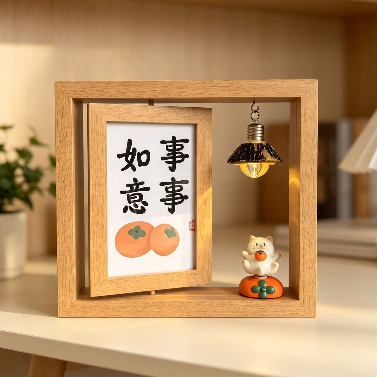 创意双面旋转相框摆台两面可视婚纱洗相照片打印6寸公仔摆件礼物