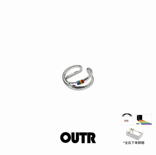 OUTR莫比乌斯925银戒指设计师