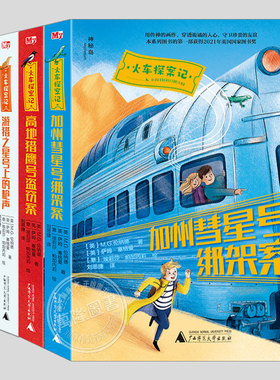 火车探案记(正版4册)高地猎鹰号盗窃案/加州彗星号绑架案,三四五六年级儿童侦探探险小说课外阅读故事书籍Adventures on Trains