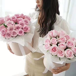 抱抱桶玫瑰温哥华墨尔本鲜花速递七夕送花西班牙马德里巴拿马纽约