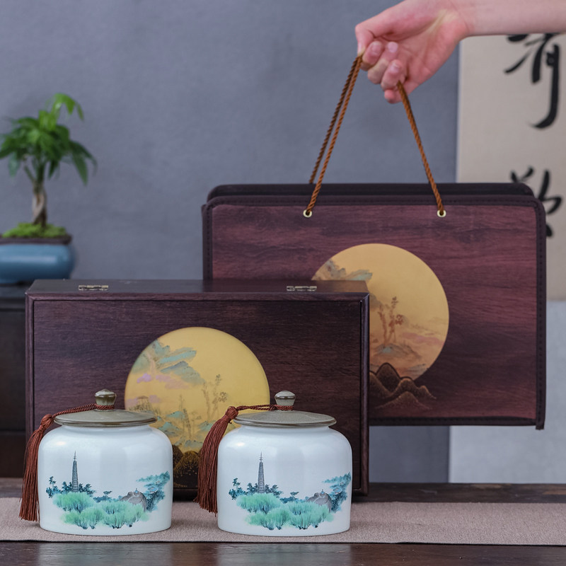 茶叶罐包装盒空礼盒装空盒子礼品盒中号通用订制红茶白茶龙井绿茶