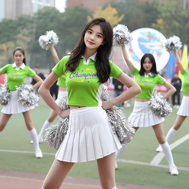 韩版女款爵士舞蹈表演套装学生团体运动会开幕式啦啦操演出服装