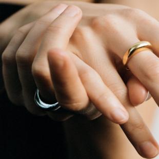 ABOAB SURROUND系列 Oval戒指 原创设计 简约 极简  手工肌理