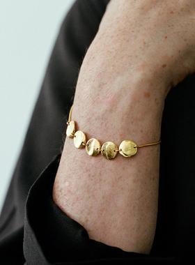 925银厚镀金延长手链原创设计