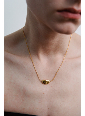 ABOAB  PASTORALE系列Bean项链 925银原创设计 肌理 简约 大自然