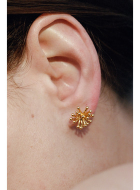 ABOAB  PASTORALE系列Branches耳饰 925银原创设计 肌理 大自然