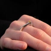 ABOAB Mix戒指金银组合原创设计 Corners SURROUND系列Gold Cube