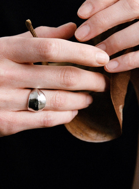 ABOAB PASTORALE系列Vein戒指  极简百搭 叶脉灵感 极简 轻奢原创