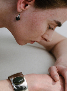 ABOAB  PASTORALE系列Raw 70s 手镯 925银原创设计 肌理 大自然