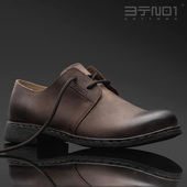 风耐磨头层牛皮男鞋 男手工缝制复古休闲工装 永不怕开胶皮鞋 春夏季