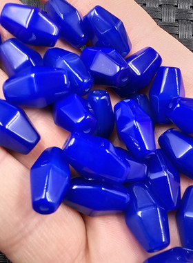 青金蓝玛瑙米珠玉石散珠