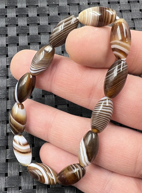 包邮缠丝玛瑙米珠玉石手链