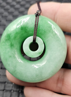 包邮翡翠玉平安扣玉石挂件