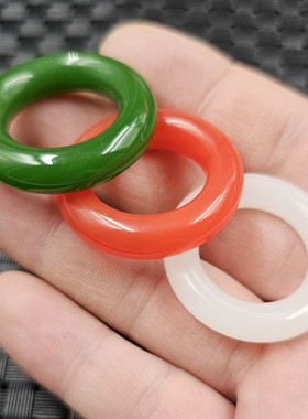 仿新疆和田玉白玉平安扣