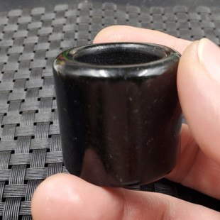 玉髓扳指新疆和田墨玉扳指墨绿蛇纹石玉扳指大号扳指玉扳指玉指环