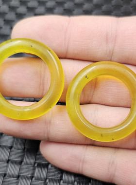 一物一图冰种黄岫玉平安扣