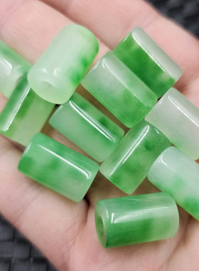 包邮翠玉飘花玉路路通玉石挂件