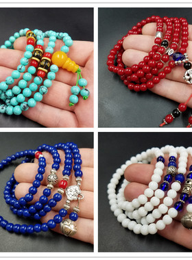 饰品鸡血玉青金石手串