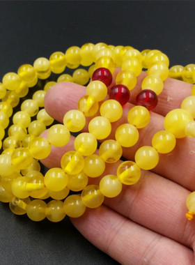 厂家直销二代荧光蜜蜡蜜蜡手链