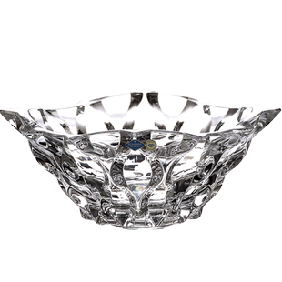 BOHEMIA捷克进口波西米亚水晶玻璃果盘时尚水果盘果盆果斗糖缸