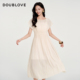 新款 收腰连衣裙肌理感长裙DOUBLOVE贝爱2026春季 匠心褶艺裙