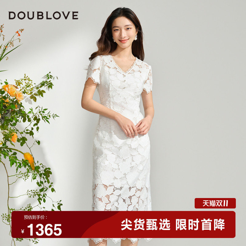 【浪漫蕾丝控】蕾丝刺绣连衣裙