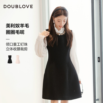 【少女感优雅】甜美羊毛连衣裙