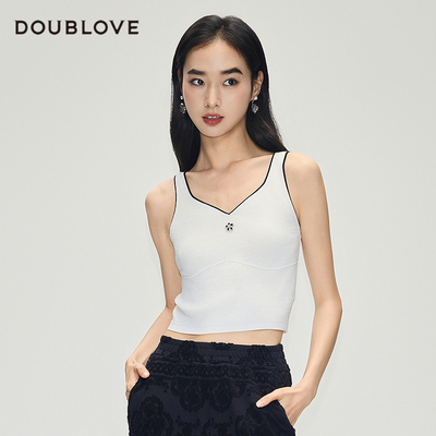 【花朵打底衫】雪糕丝针织小背心