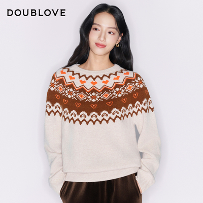 【费尔岛怀旧风】毛衣套头针织衫