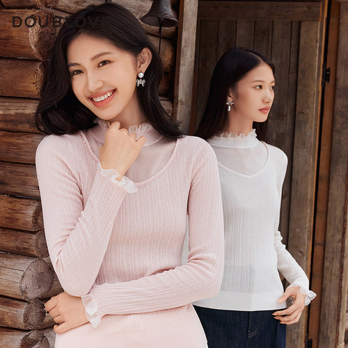 【甜美公主衫】宫廷风针织打底衫