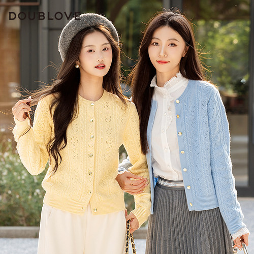 【怀旧奶奶衫】羊毛针织开衫毛衣