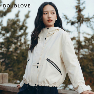 【冰雪鹅绒服】轻户外连帽羽绒服外套DOUBLOVE贝爱2025冬季新款