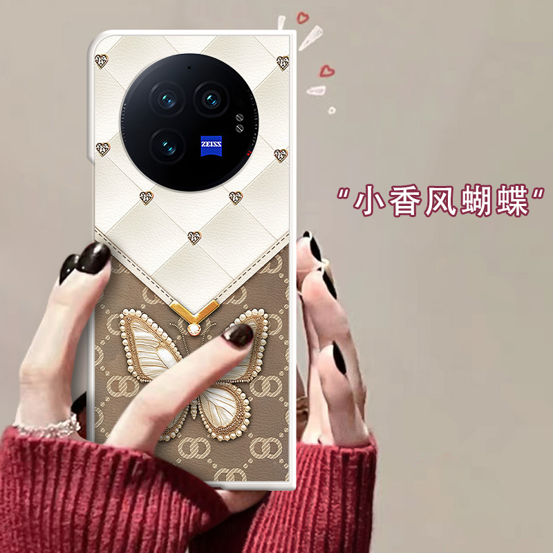 適用于vivoXFold3手機(jī)殼2025新款全包香風(fēng)蝴蝶秋冬皮XFold2折疊屏防摔超薄保護(hù)套超薄創(chuàng)意男女款網(wǎng)紅爆款硬殼