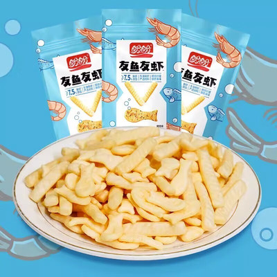 盼盼友鱼友虾条袋装原味薯片