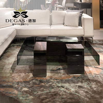 轻奢现代钢化玻璃客厅茶几