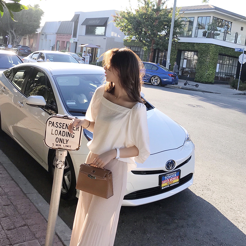 詩文shwin 小清新方領白襯衫女夏燈籠袖甜美娃娃衫質感仿亞麻上衣