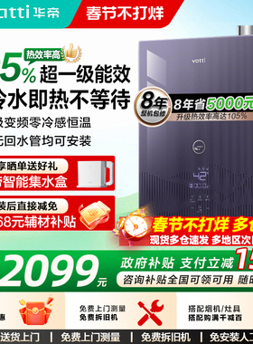华帝燃气热水器一级能效ES5L家用天然气水伺服恒温增压零冷水253S