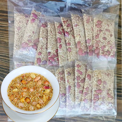 孟哥花生芝麻茶180g(18小包)湖南益阳特产咸味花生芝麻茶姜盐茶