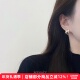 小香风耳环经典 七与 必入 高级感贝壳圈圈金属简约轻奢耳钉耳夹