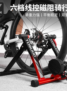 塔斯队长自行车室内骑行台滚筒静音磁阻家用折叠公路山地车训练台