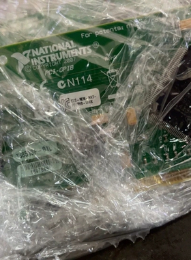 NI PCI-GPIB通讯采集卡，型号CN114，2007年 议价