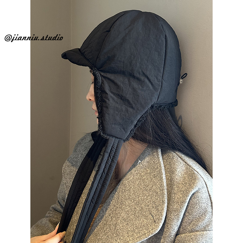 女双面雷雷锋帽加绒加厚保暖护耳