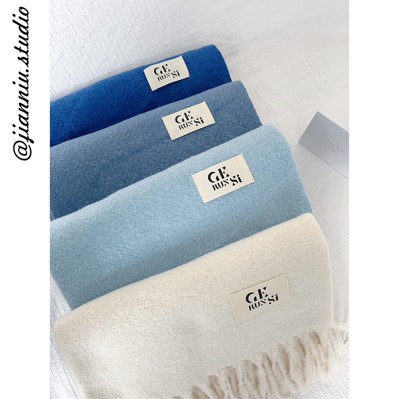 韩系ins氛围感围巾保暖加厚护颈